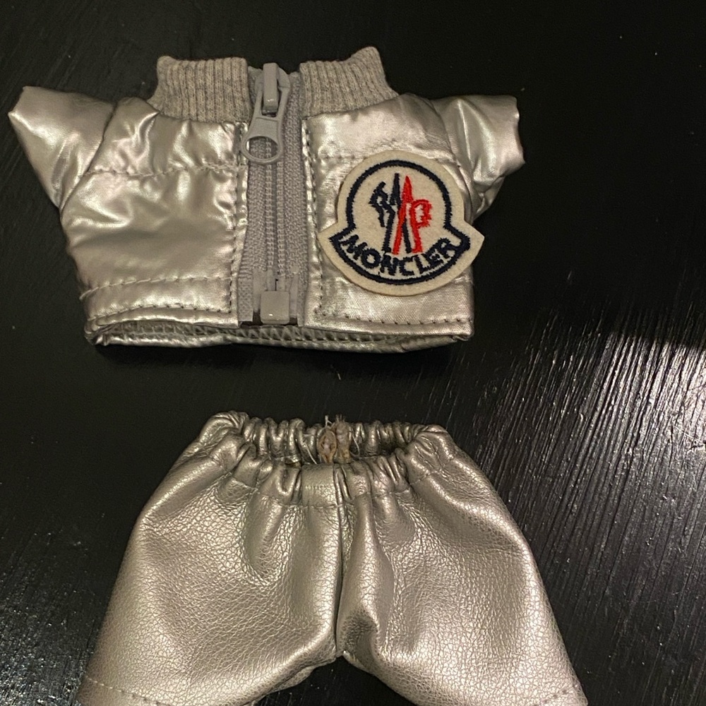 Labubu Metallic Silver Doll Outfit